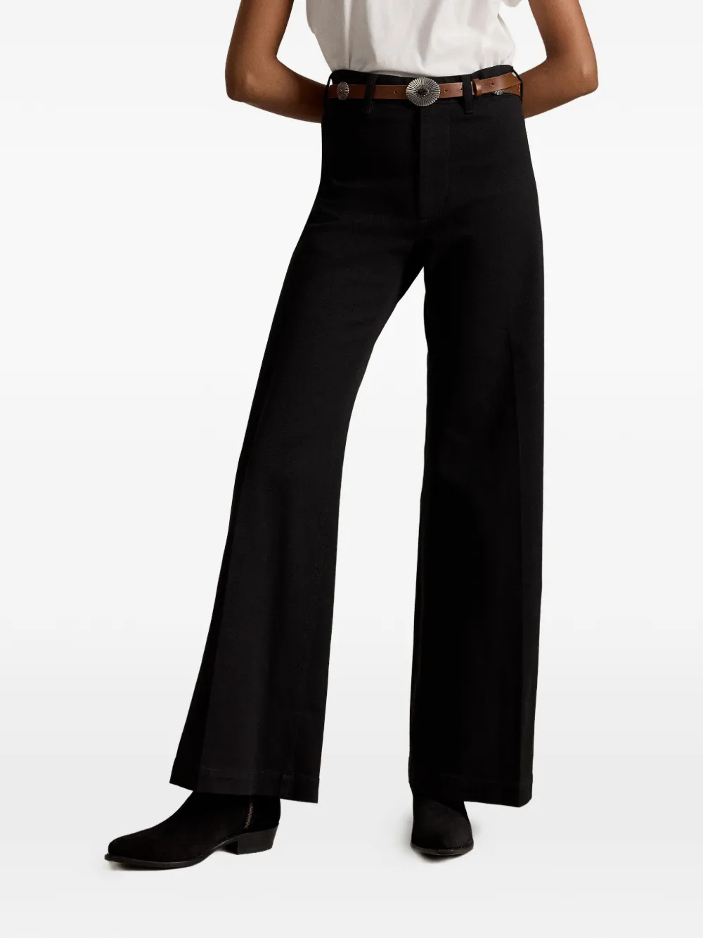 Polo Ralph Lauren Beaton broek met riemlussen Zwart