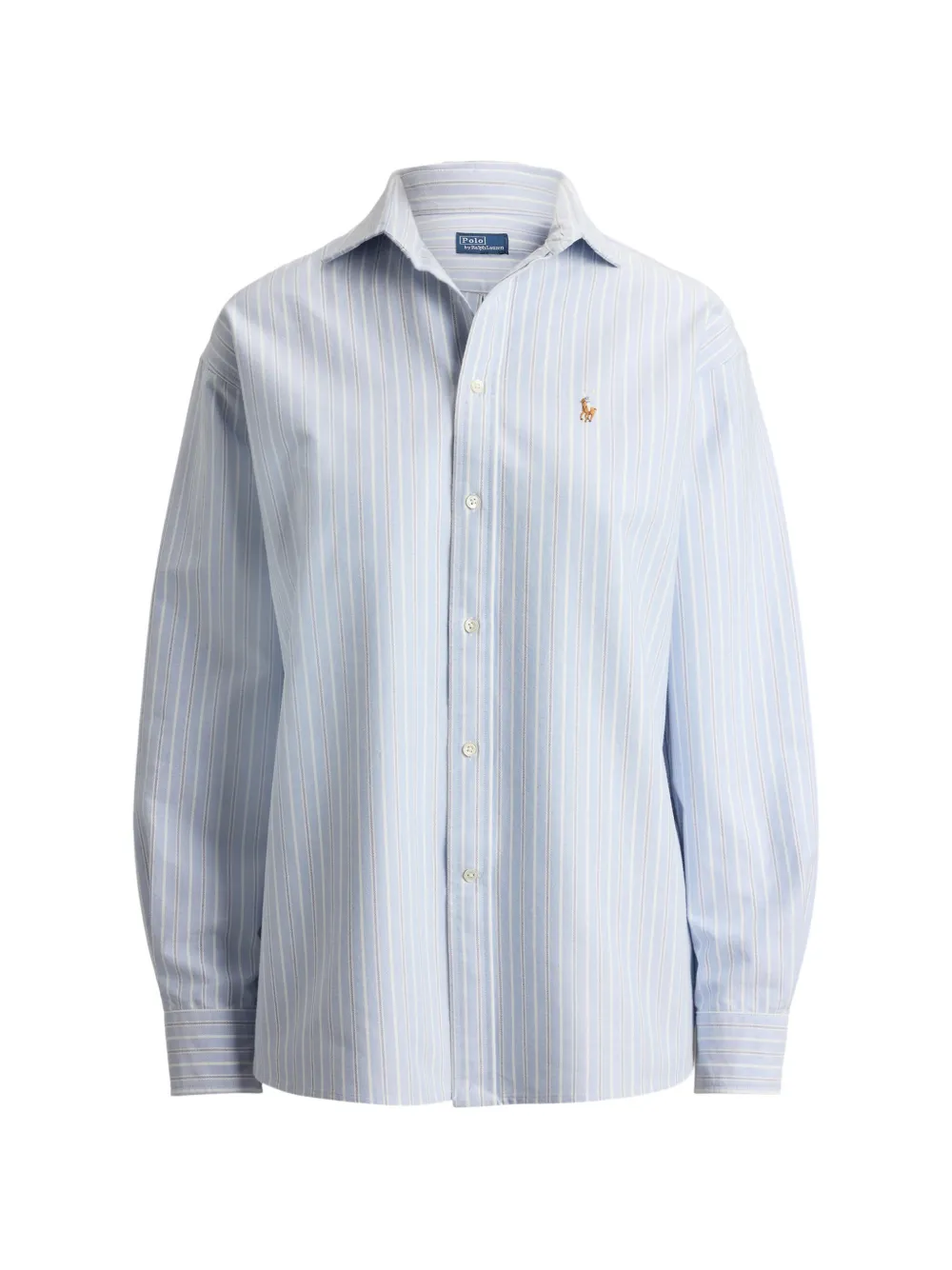 Polo Ralph Lauren Gestreiftes Hemd mit Logo-Stickerei - Blau