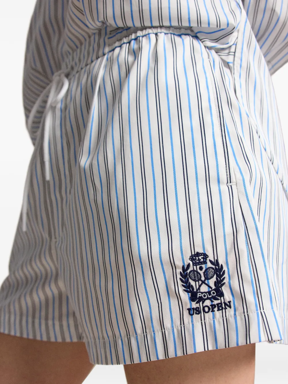 Polo Ralph Lauren US Open gestreepte shorts Wit