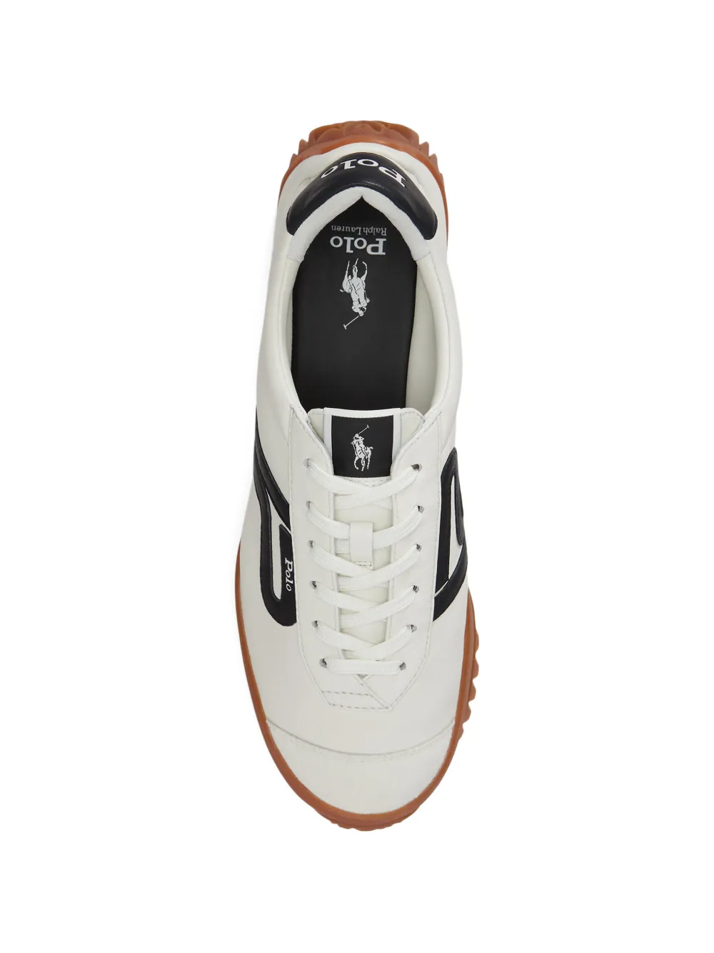 Polo Ralph Lauren Treaded leren sneakers Wit