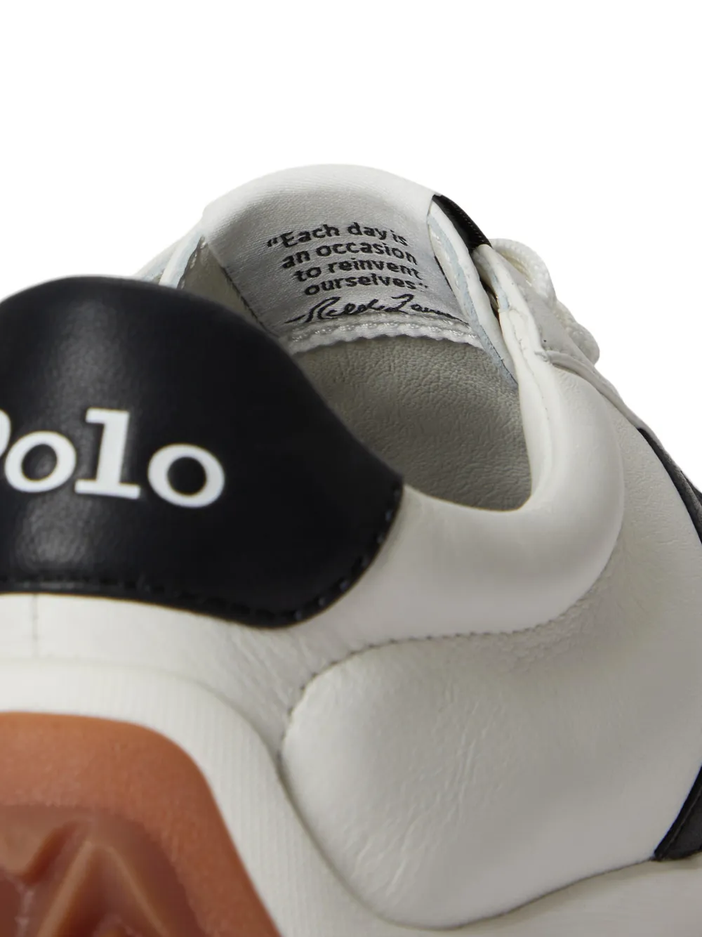 Polo Ralph Lauren Treaded leren sneakers Wit