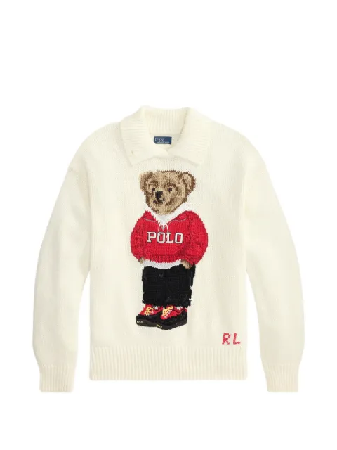 Polo Ralph Lauren Polo Bear linen-cotton sweater
