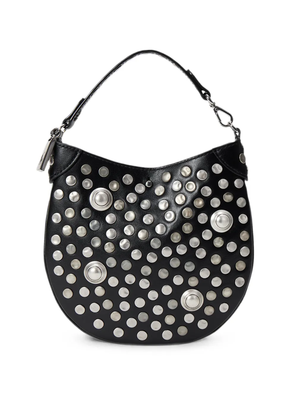 Polo Ralph Lauren mini stud-embellished leather shoulder bag - Nero