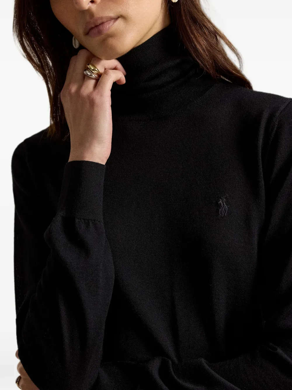Polo Ralph Lauren Wollen coltrui Zwart