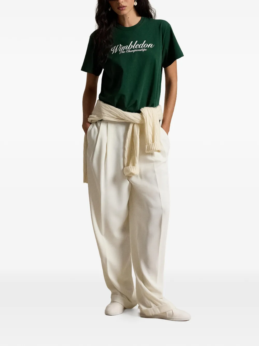 Polo Ralph Lauren T-shirt met print Groen