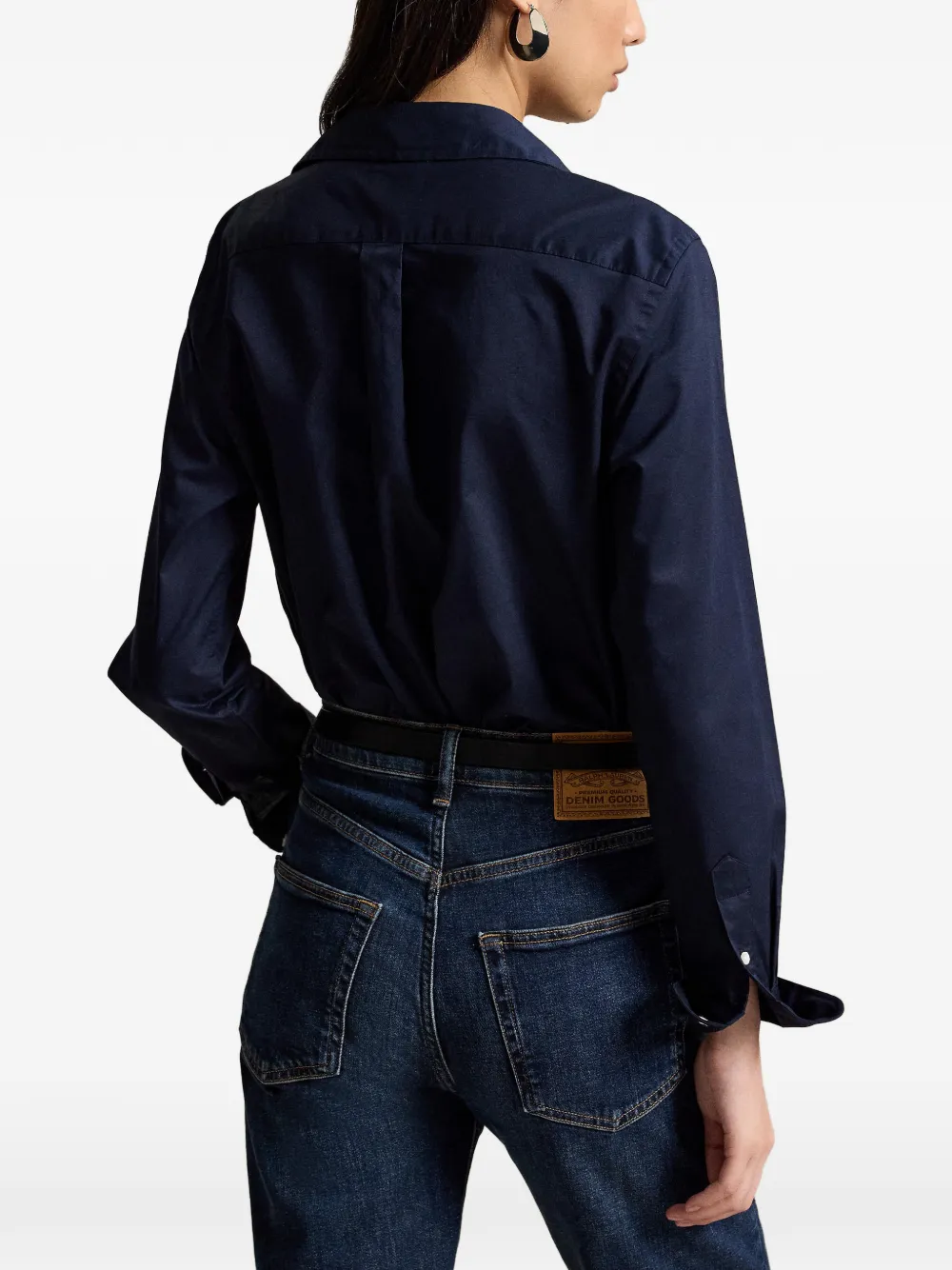 Polo Ralph Lauren Classic Fit twill blouse Blauw