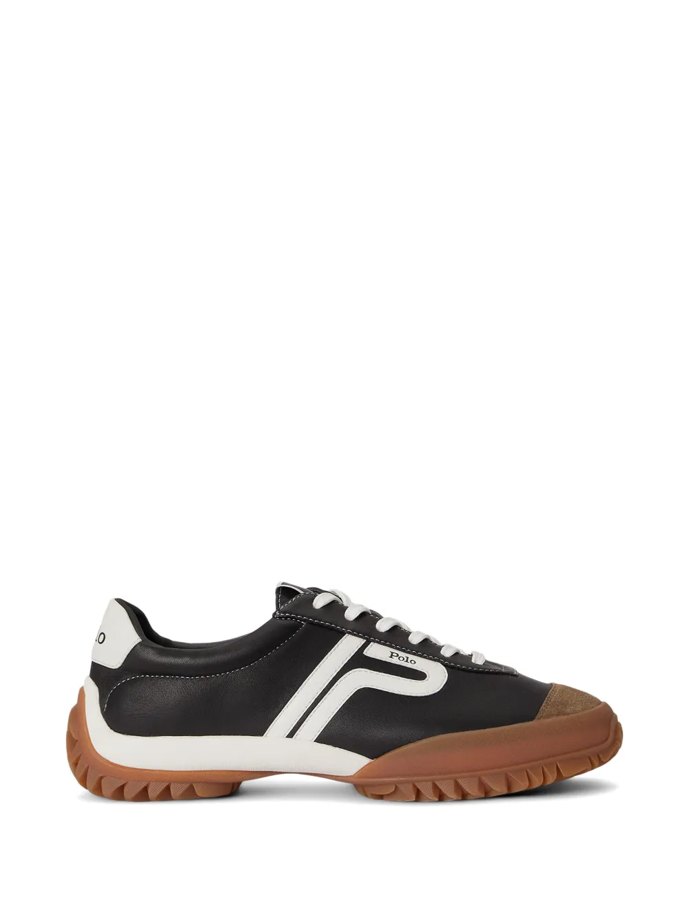 Polo Ralph Lauren Sneakers mit Kontrasteinsatz - Schwarz