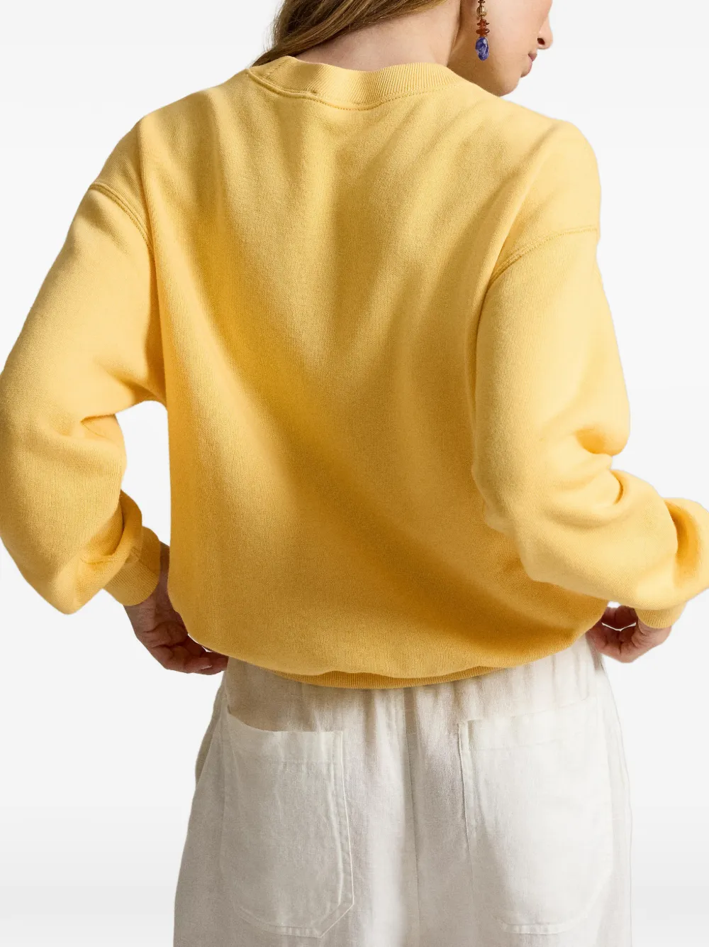 Polo Ralph Lauren Sweater met geborduurd logo Geel