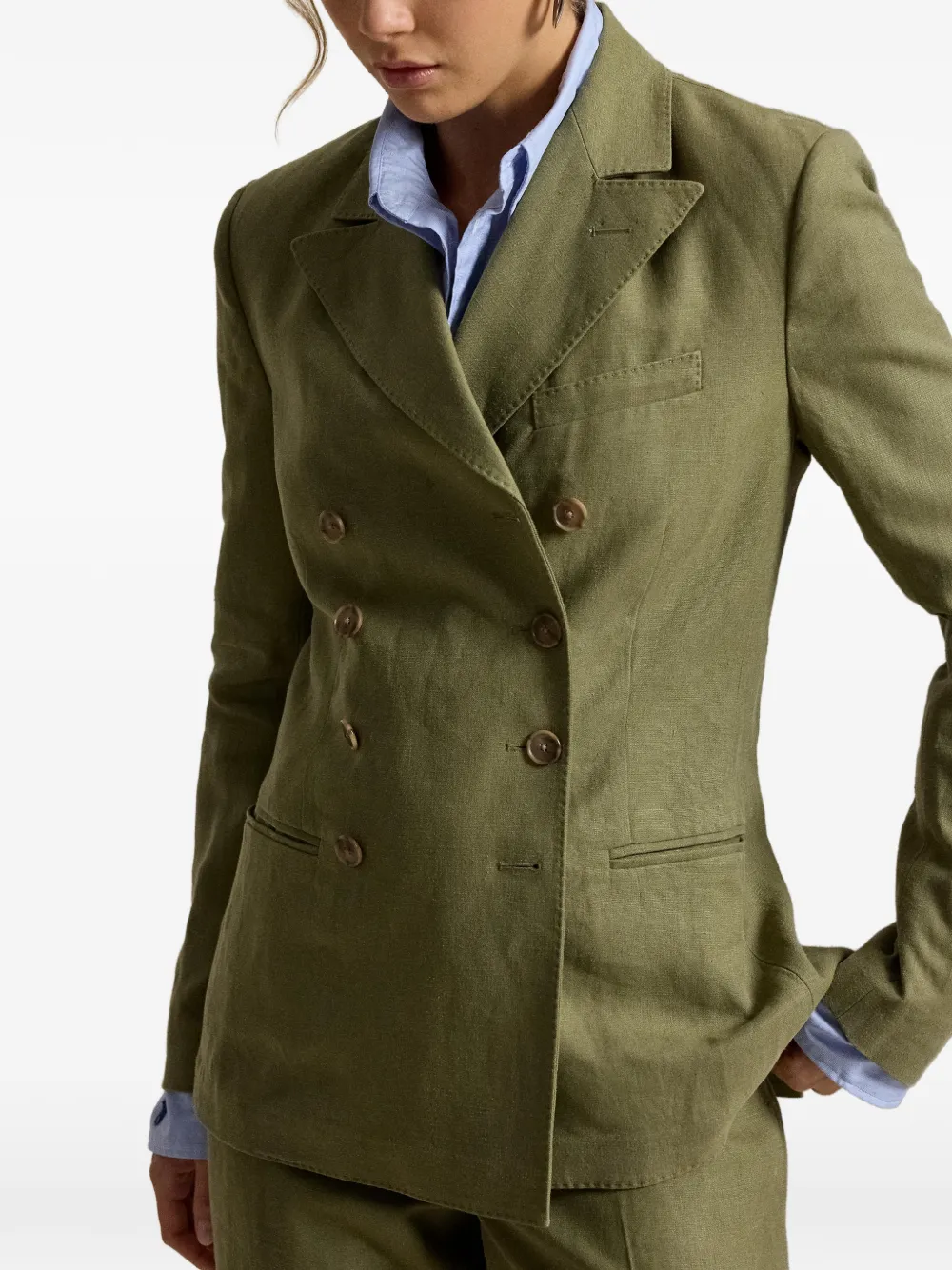 Polo Ralph Lauren Calvin blazer met dubbele rij knopen Groen