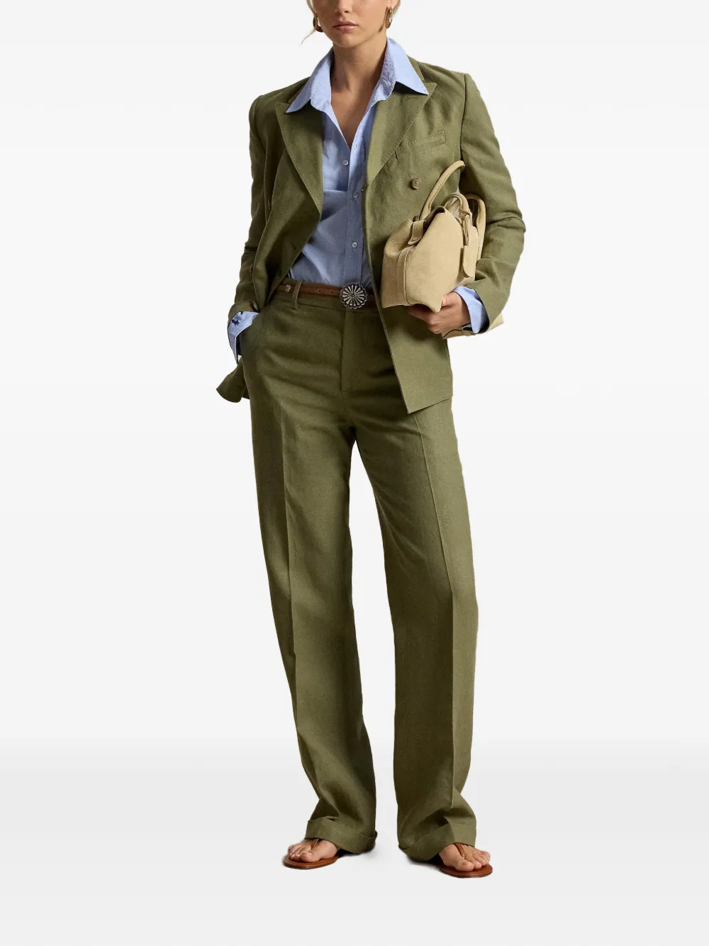Polo Ralph Lauren Calvin blazer met dubbele rij knopen Groen