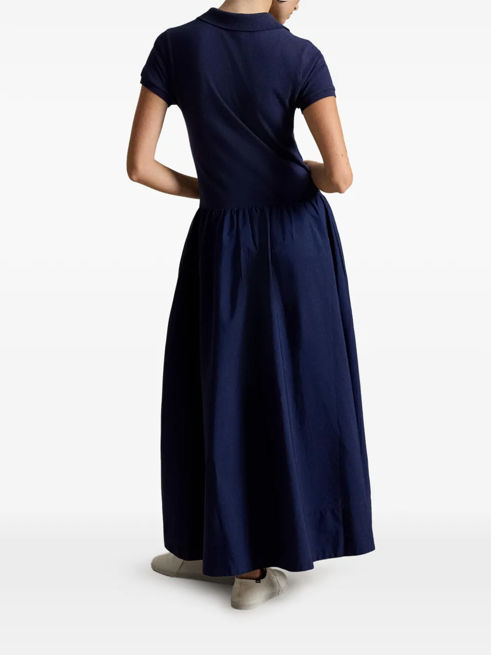 Polo Ralph Lauren Katoenen jurk met knopen Blauw