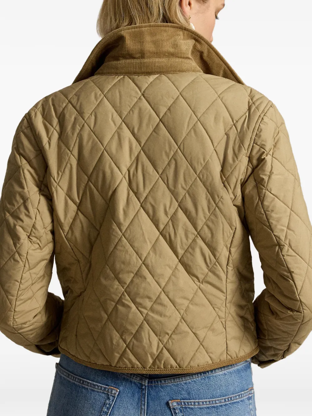 Polo Ralph Lauren Jas met dubbele rij knopen Beige