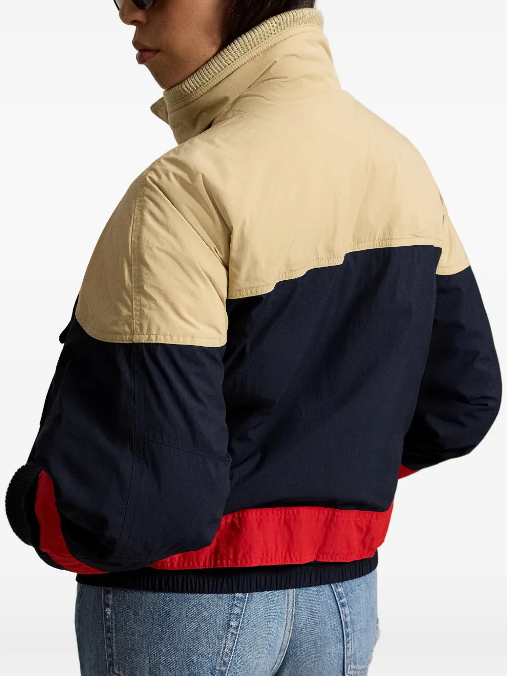 Polo Ralph Lauren Ski-jack met colourblocking Blauw