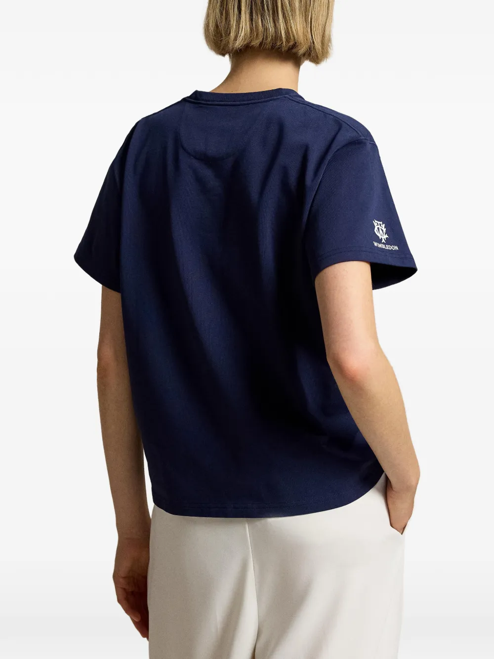 Polo Ralph Lauren T-shirt met geborduurd logo Blauw