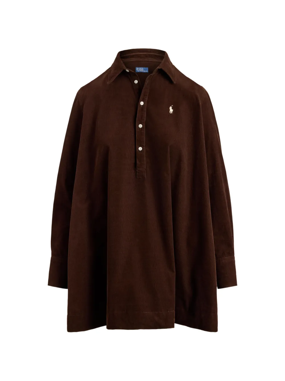 Polo Ralph Lauren Midikleid aus Cord - Braun