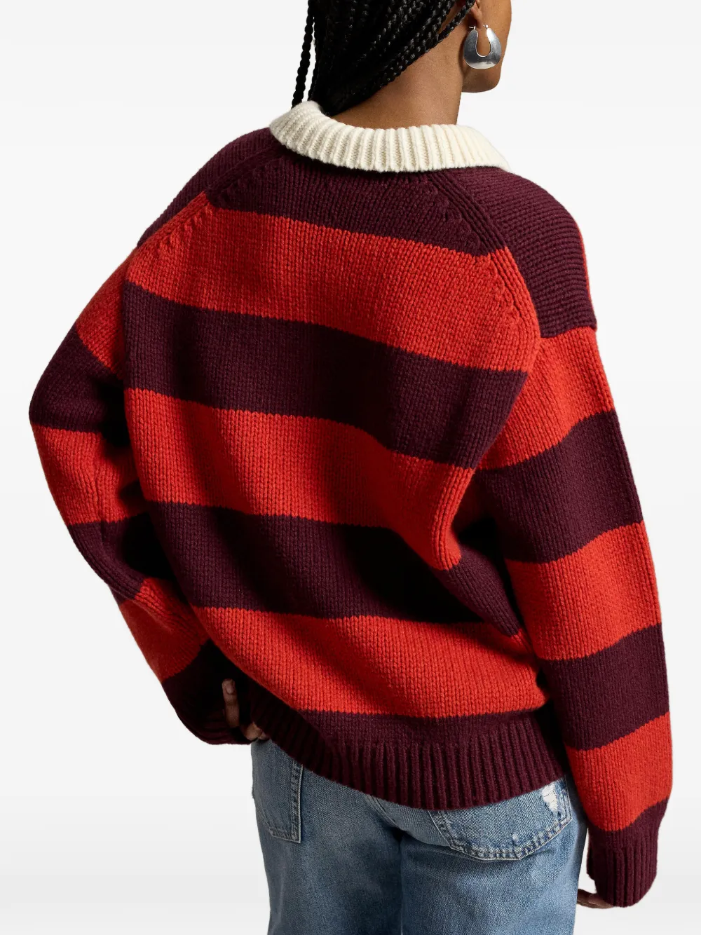 Polo Ralph Lauren Gestreepte rugby polotrui Rood