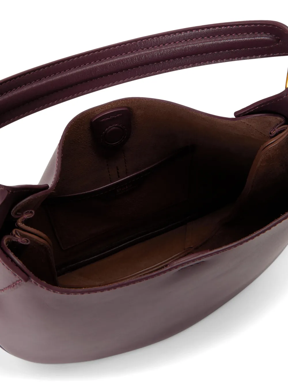 Polo Ralph Lauren Polo ID leren schoudertas Paars