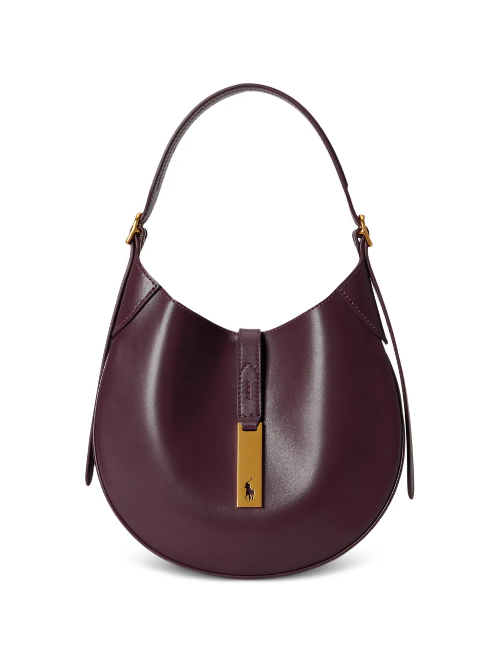 Polo Ralph Lauren Polo ID leather shoulder bag - Purple