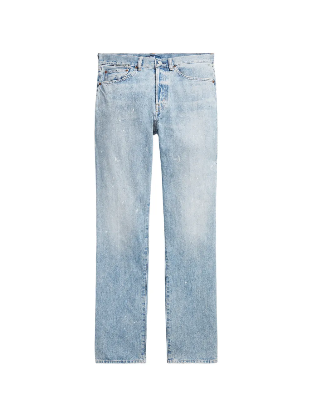 Polo Ralph Lauren paint-splattered straight-leg jeans - Blau