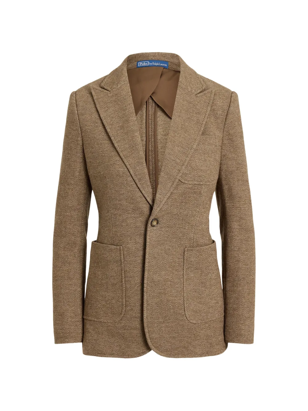 Polo Ralph Lauren single-breasted wool-cotton blazer