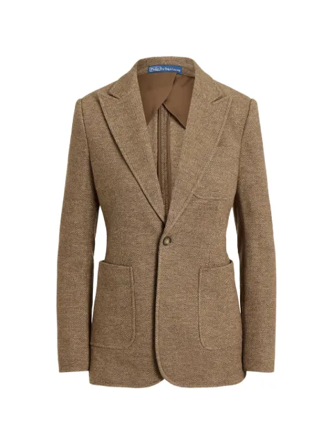Polo Ralph Lauren single-breasted wool-cotton blazer