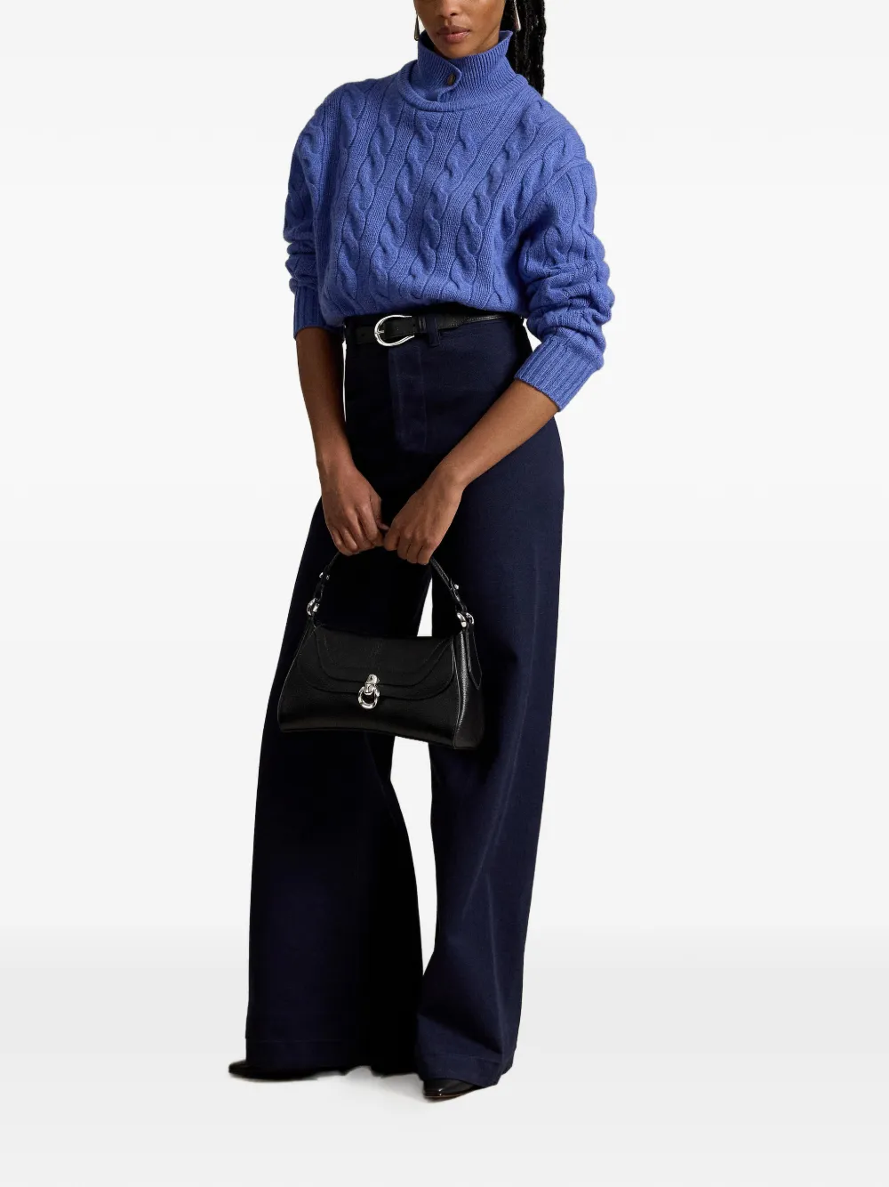 Polo Ralph Lauren Kabelgebreide polotrui Blauw