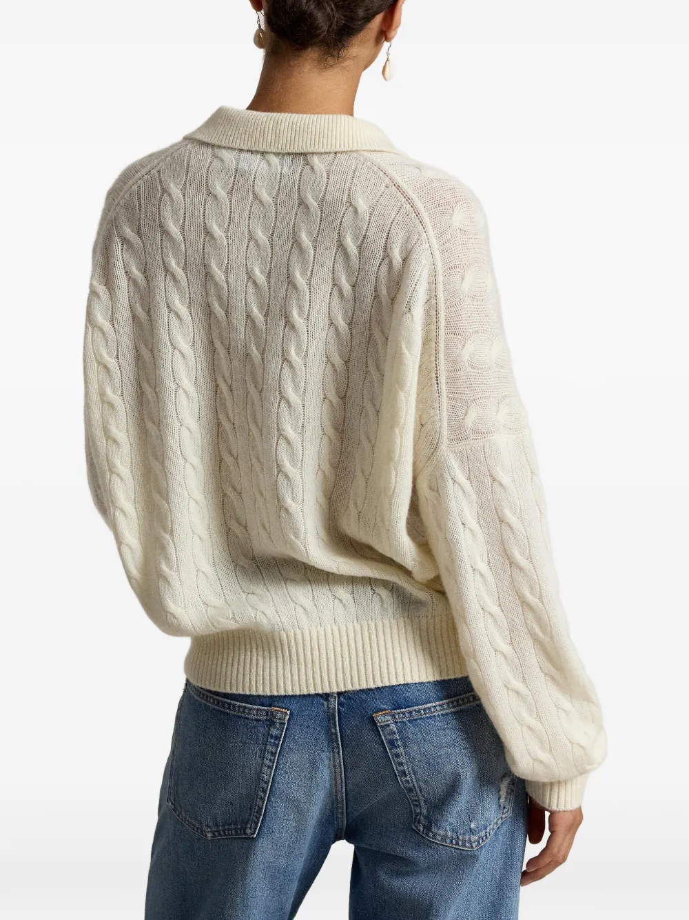 Polo Ralph Lauren Kabelgebreide polotrui Beige