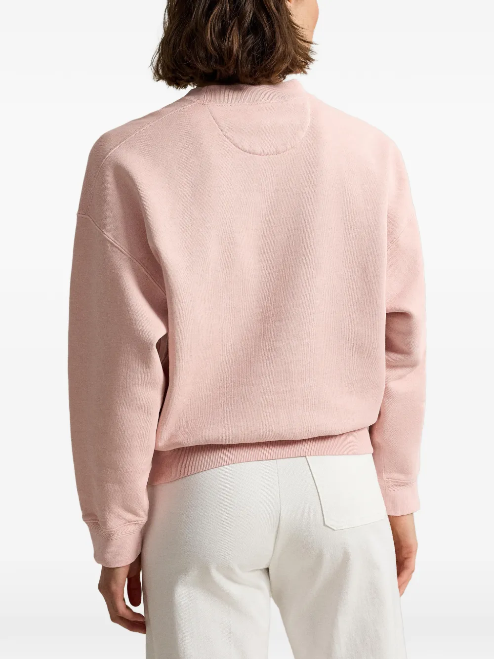 Polo Ralph Lauren Wimbledon sweater met borduurwerk Roze