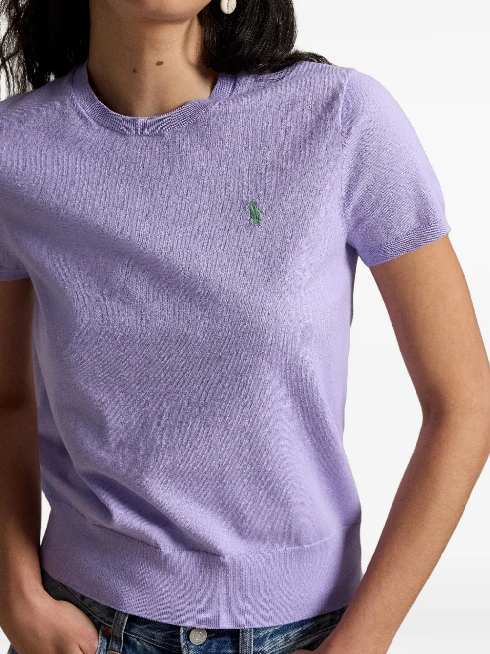 Polo Ralph Lauren short-sleeve Sweater | Purple | FARFETCH