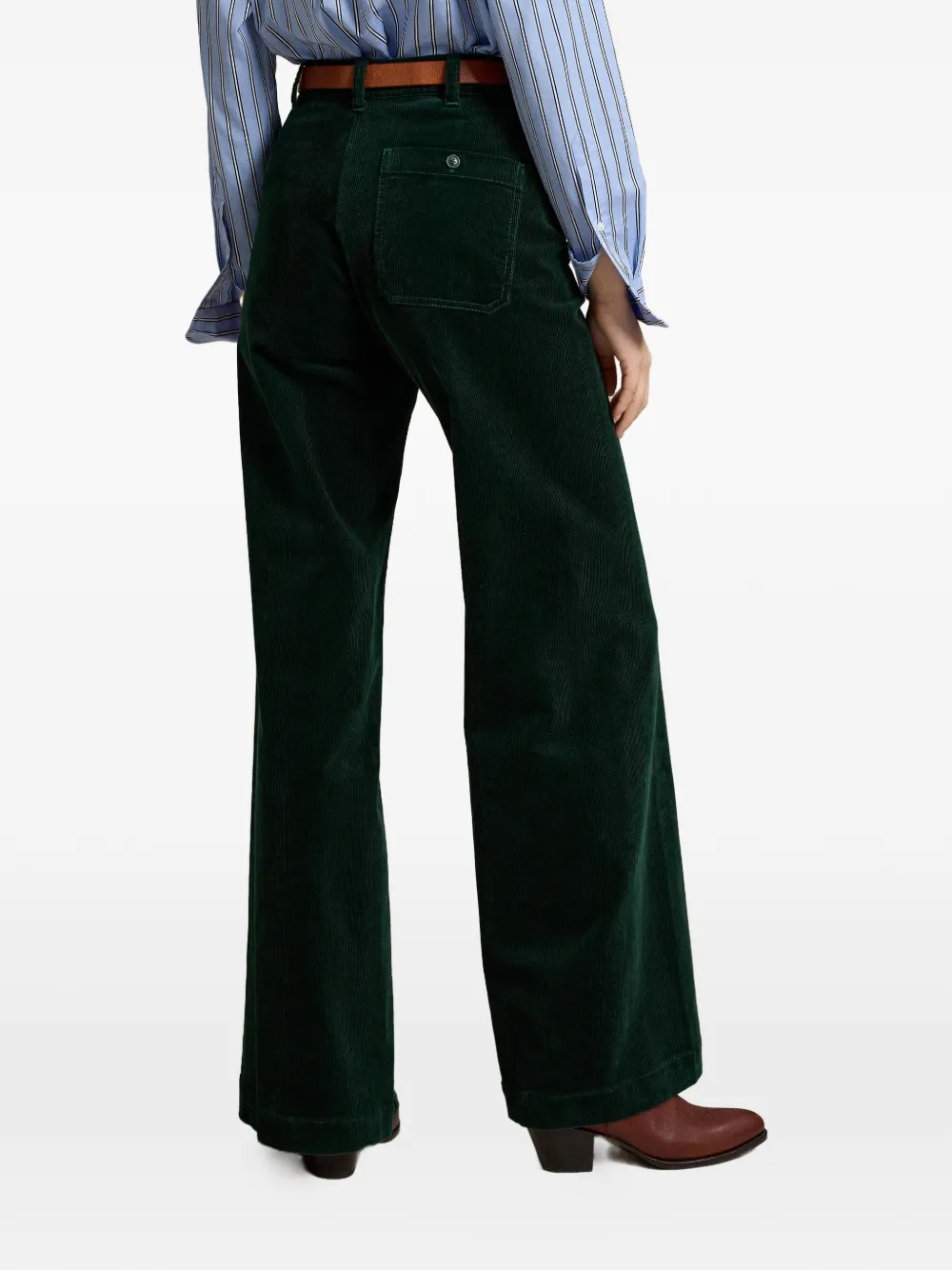 Polo Ralph Lauren Brighton ribfluwelen flared broek Groen