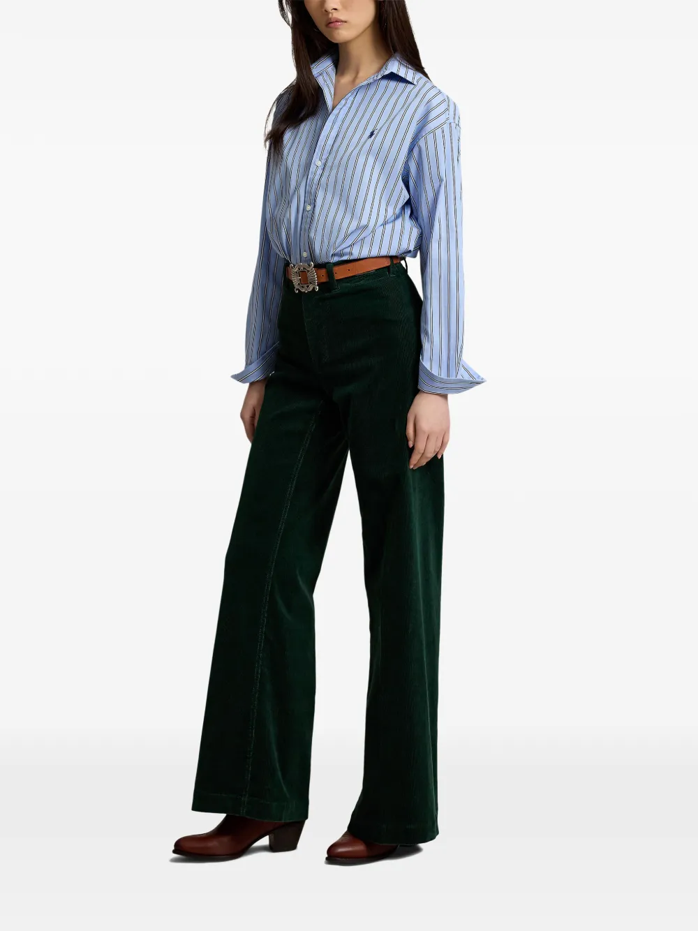 Polo Ralph Lauren Brighton ribfluwelen flared broek Groen