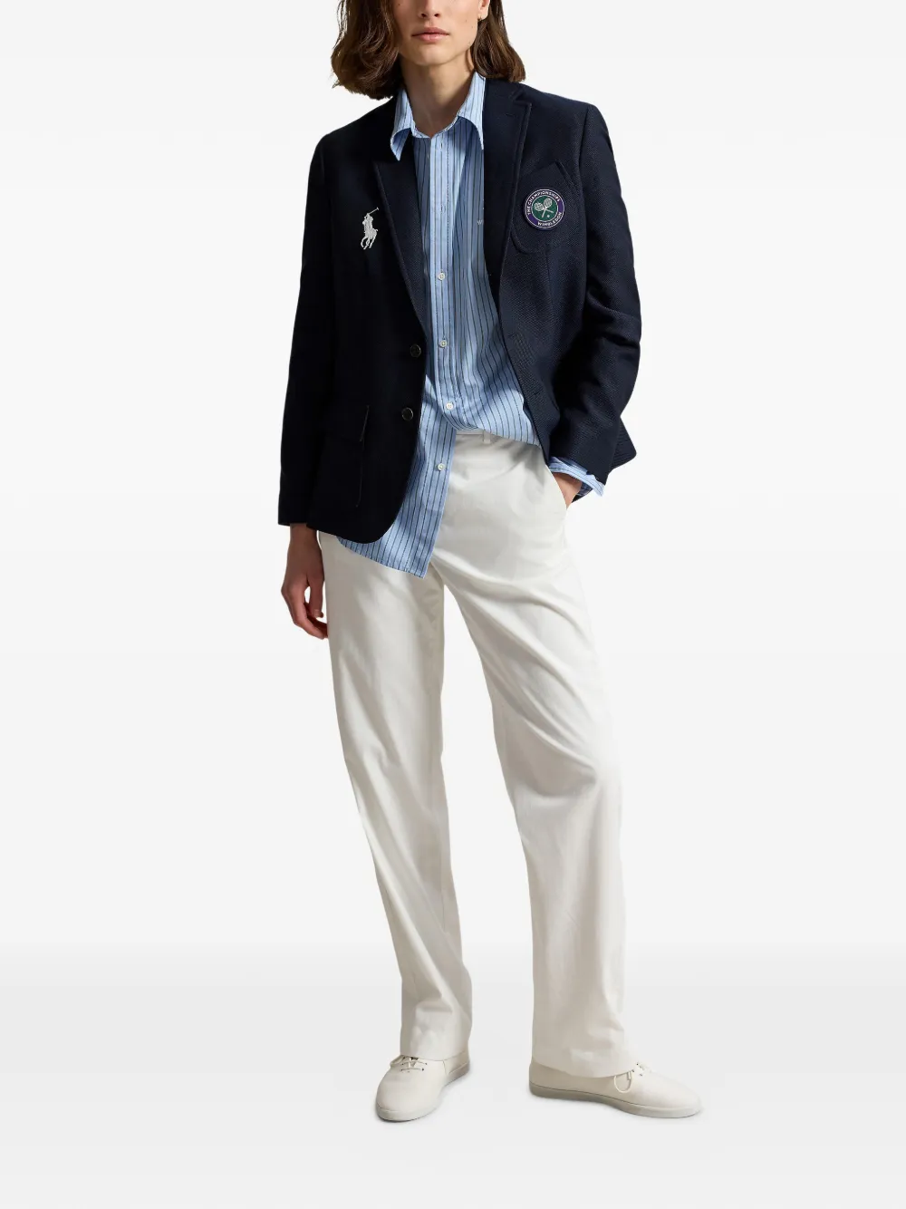 Polo Ralph Lauren Wimbledon straight broek Wit