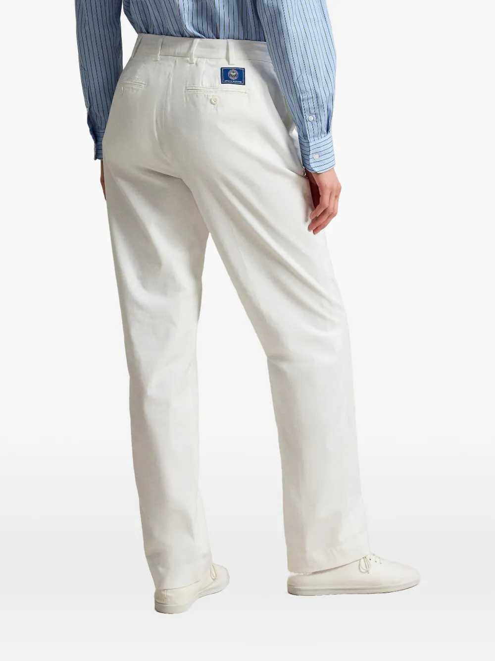 Polo Ralph Lauren Wimbledon straight broek Wit