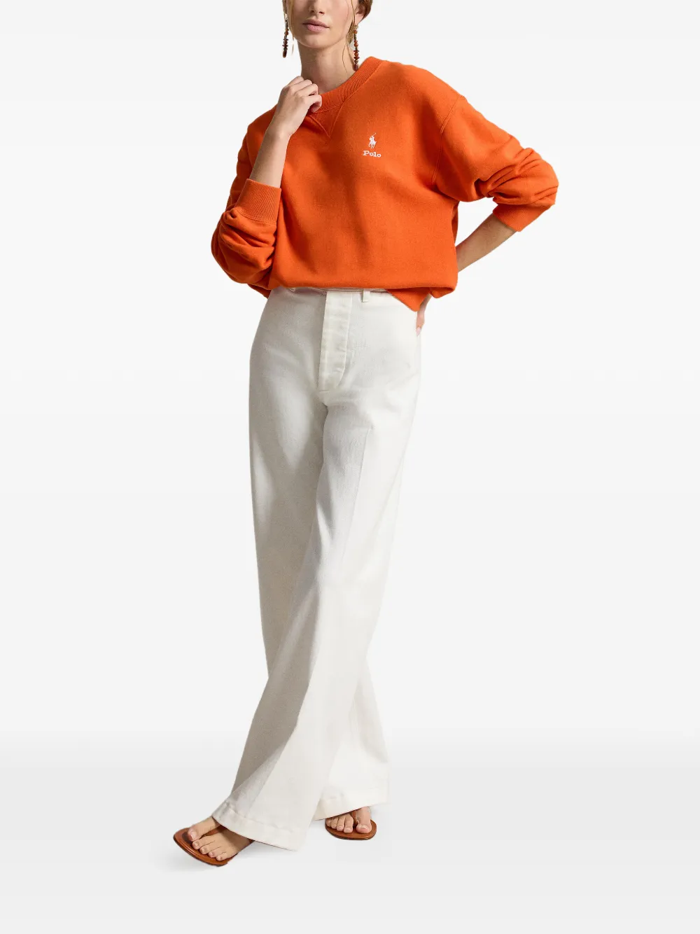 Polo Ralph Lauren Sweater met geborduurd logo Oranje