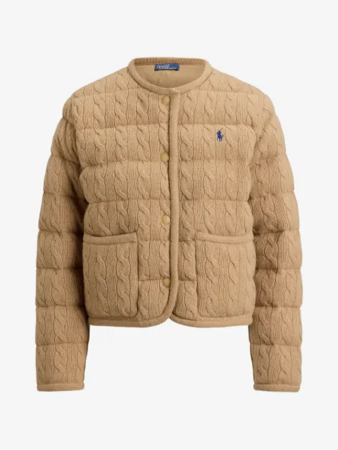 Polo Ralph Lauren cable-knit bomber jacket