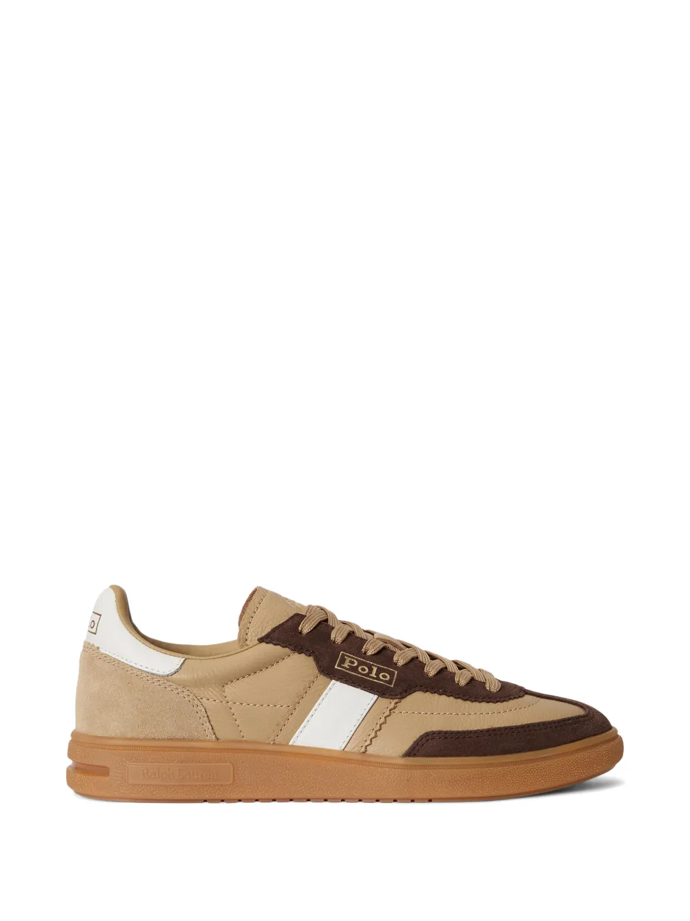 Polo Ralph Lauren Sneakers mit Seitenstreifen - Nude