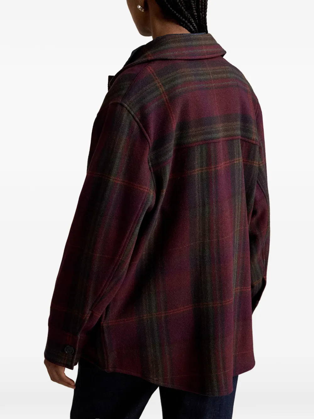 Polo Ralph Lauren Geruit shirtjack Bruin