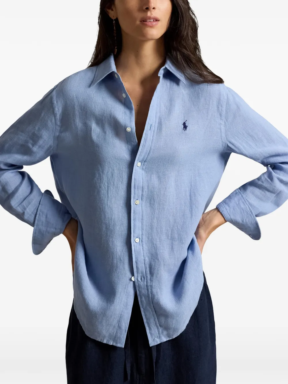 Polo Ralph Lauren Shirt met geborduurd logo Blauw