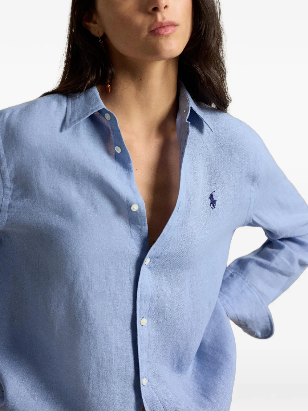 Polo Ralph Lauren Shirt met geborduurd logo Blauw