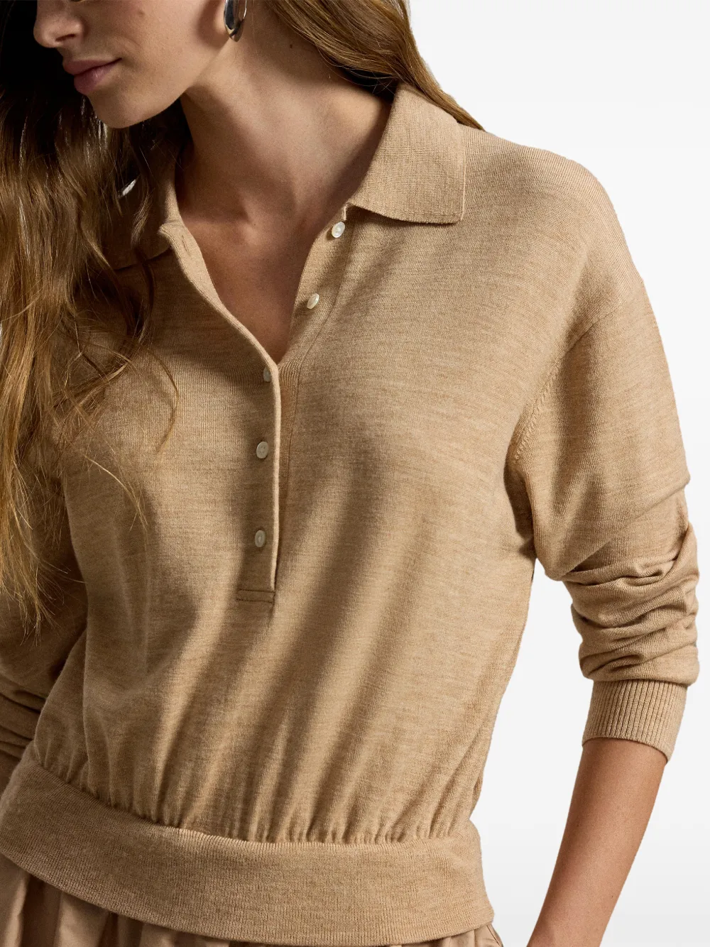 Polo Ralph Lauren Button-up jurk Beige