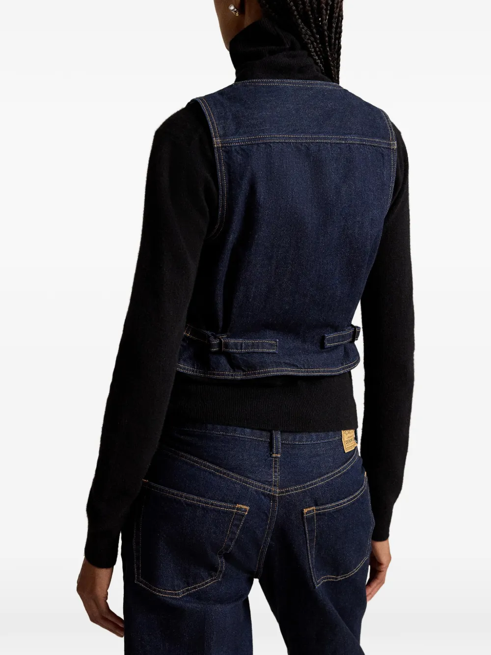 Polo Ralph Lauren Denim gilet met V-hals Blauw