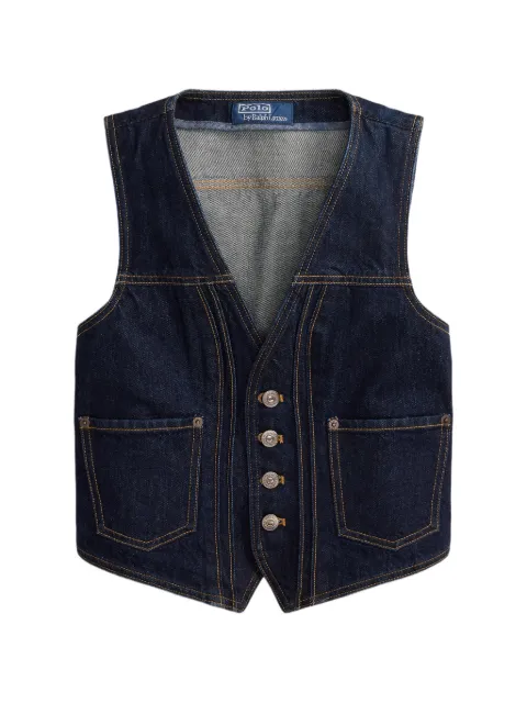Polo Ralph Lauren v-neck denim waistcoat
