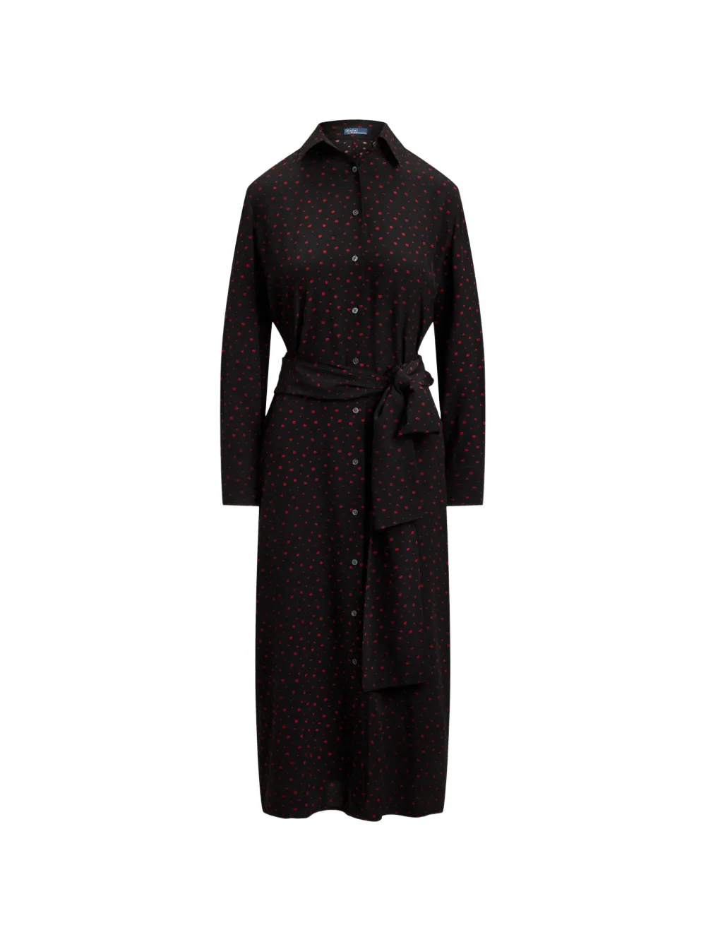 Polo Ralph Lauren Chemisier midi a pois - Nero