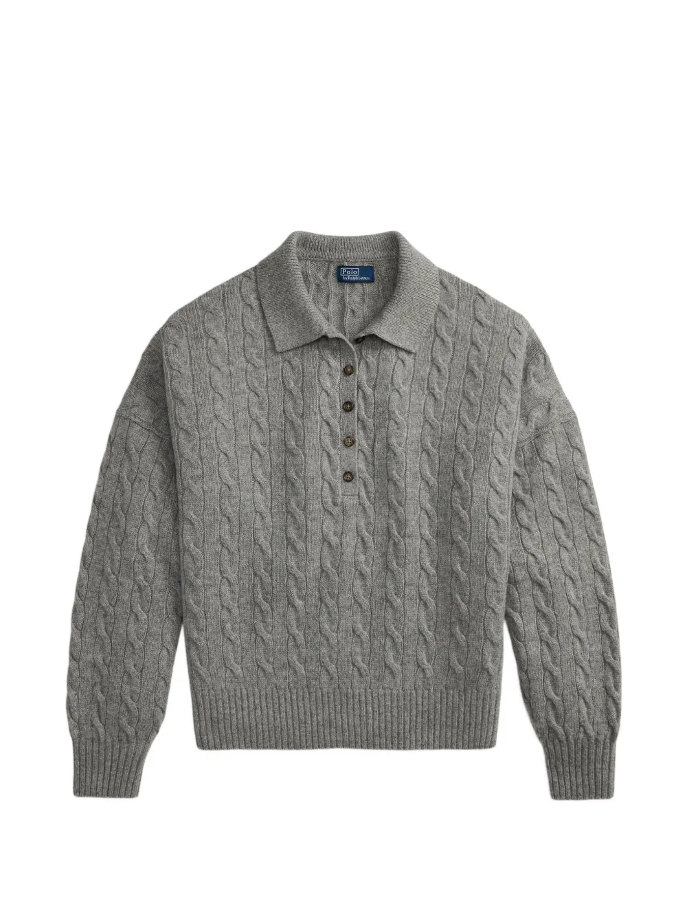 Polo Ralph Lauren Pullover mit Zopfmuster - Grau