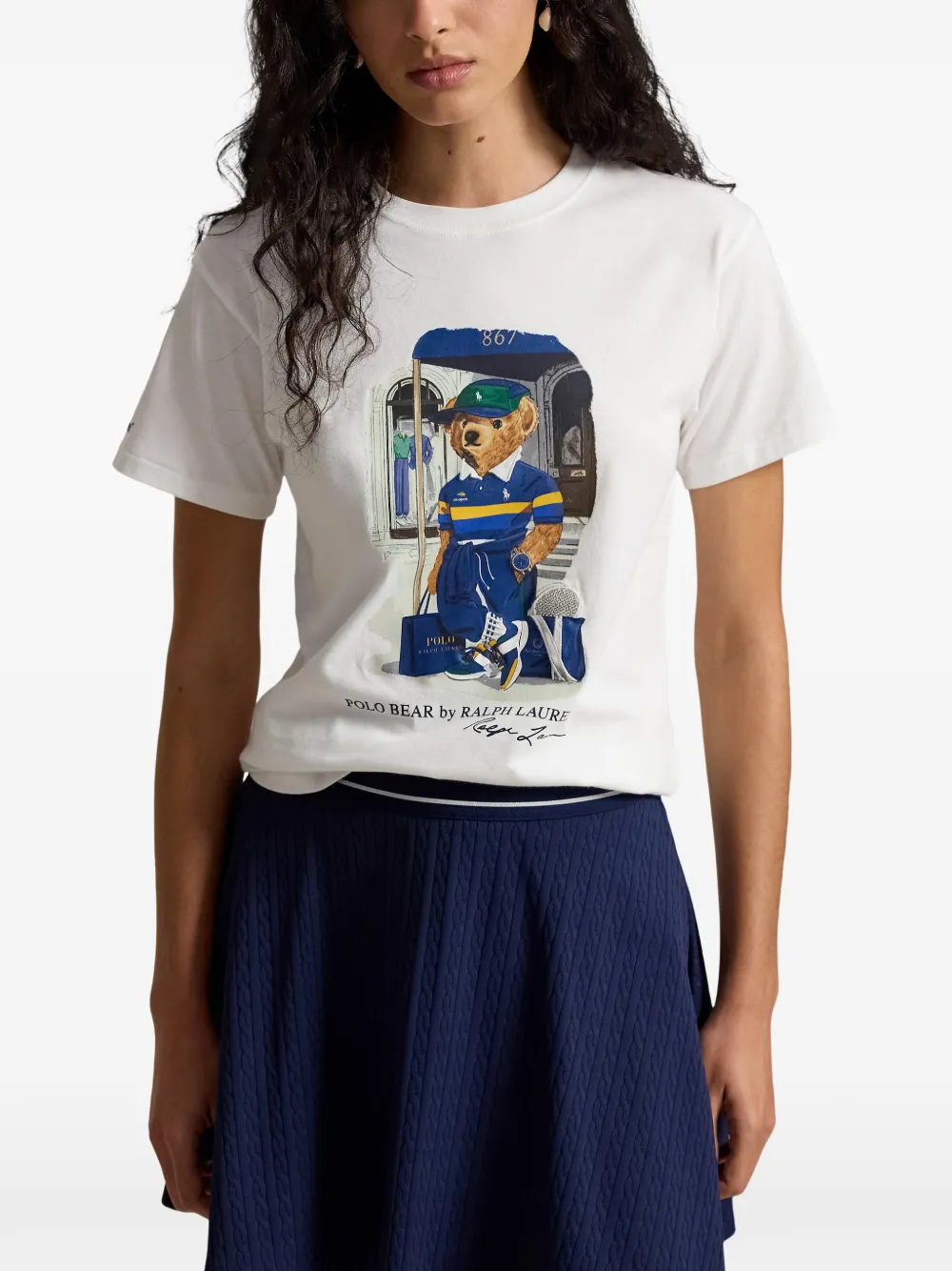 Polo Ralph Lauren T-shirt met print Wit