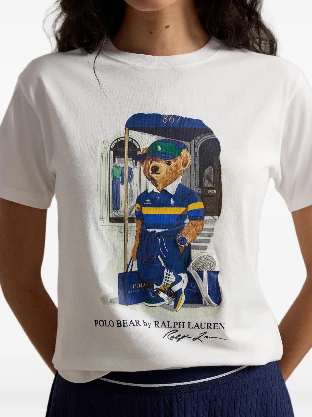 Polo Ralph Lauren T-shirt met print Wit