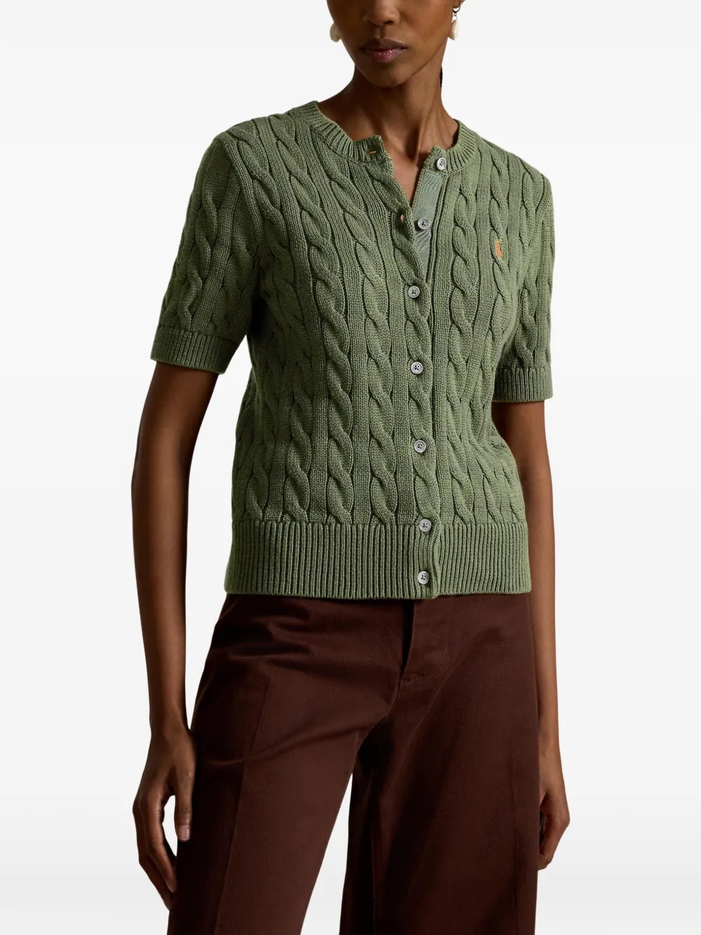 Polo Ralph Lauren Kabelgebreid vest Groen