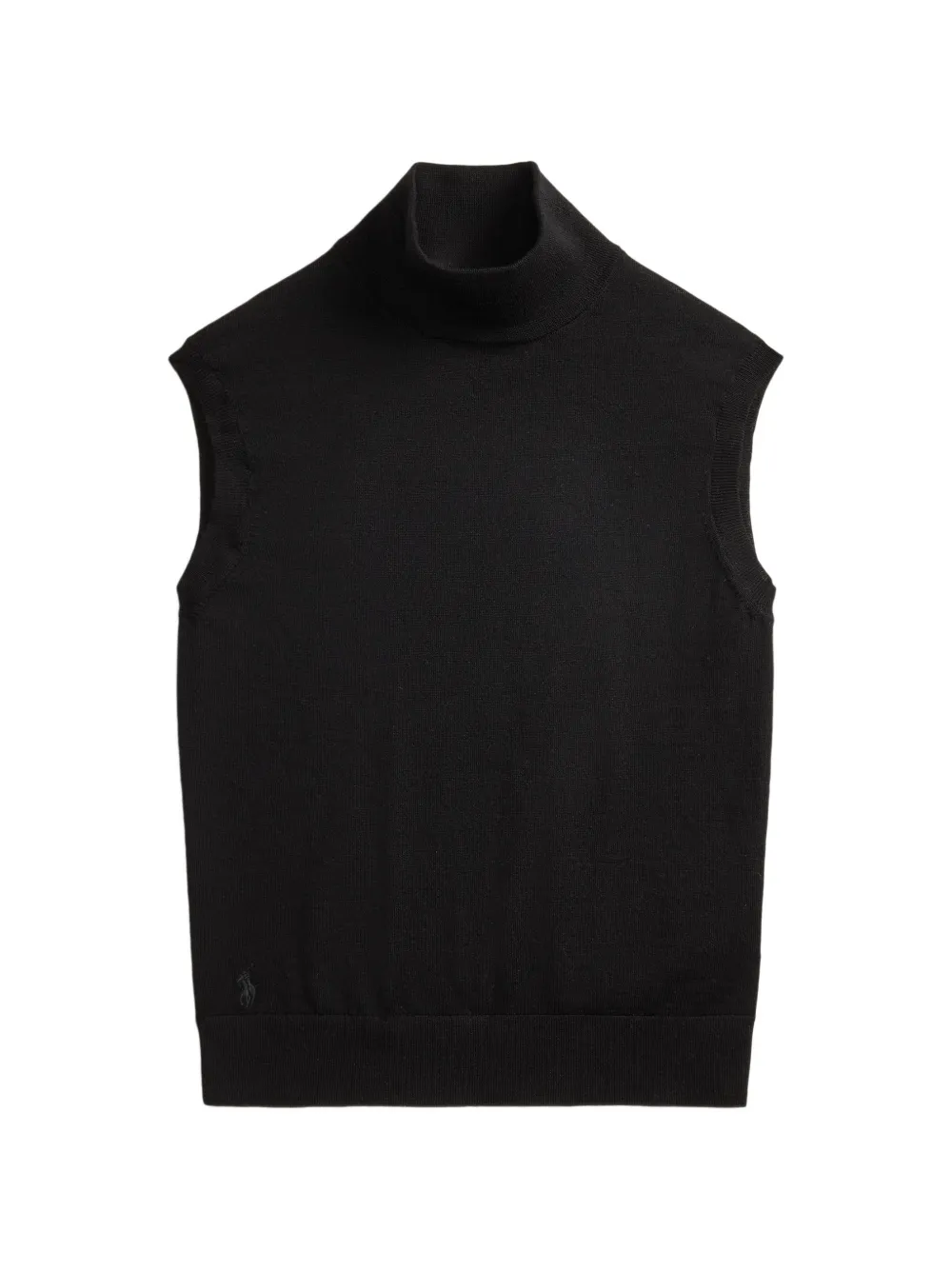 Polo Ralph Lauren Top smanicato con scollo all'americana - Nero