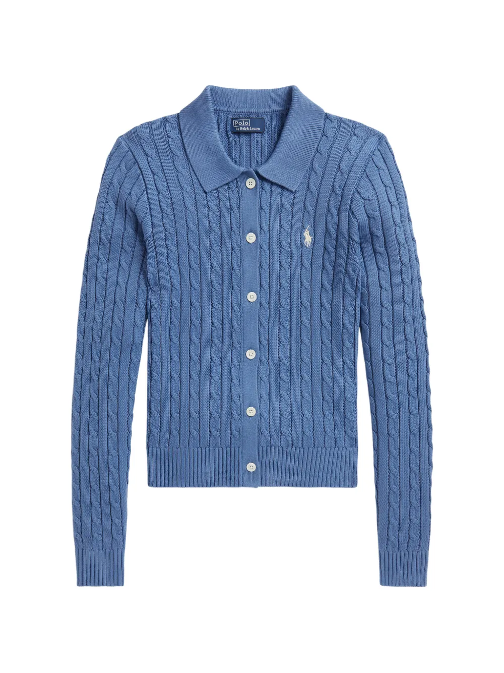 Polo Ralph Lauren Cardigan mit Zopfmuster - Nude