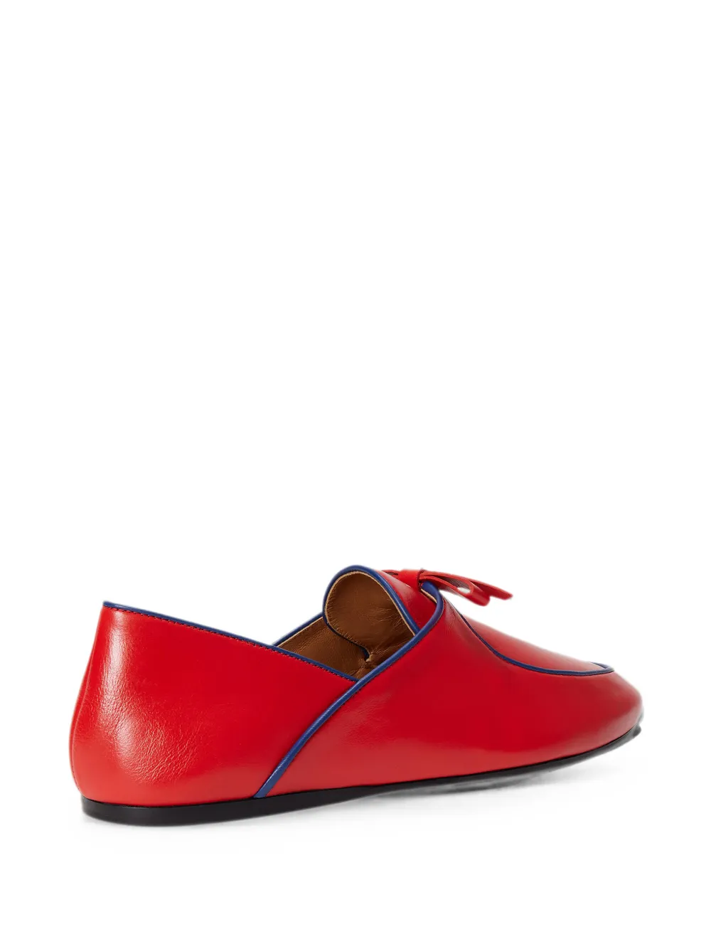 Polo Ralph Lauren Kalfsleren loafers met strik-detail Rood